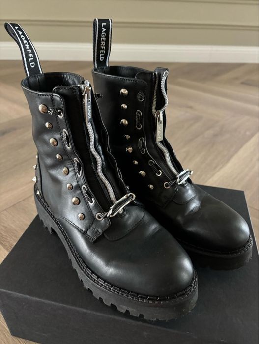 Karl Lagerfeld кожаные  ботинки 36 оригинал
