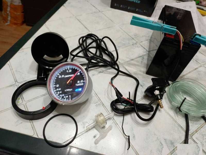 Бустметър,2 бара,с мап сензор,механичен,2 модела,52мм,60мм,Boostmeter