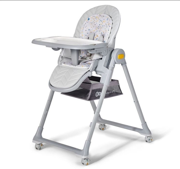 Scaun de masă Kinderkraft LASTREE Grey – de la naștere până la 3 ani (max. 15 kg)