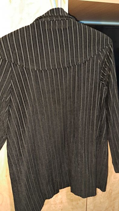 Costum gros Sacou/jacheta de raiat negru cu dungi+ pantaloni