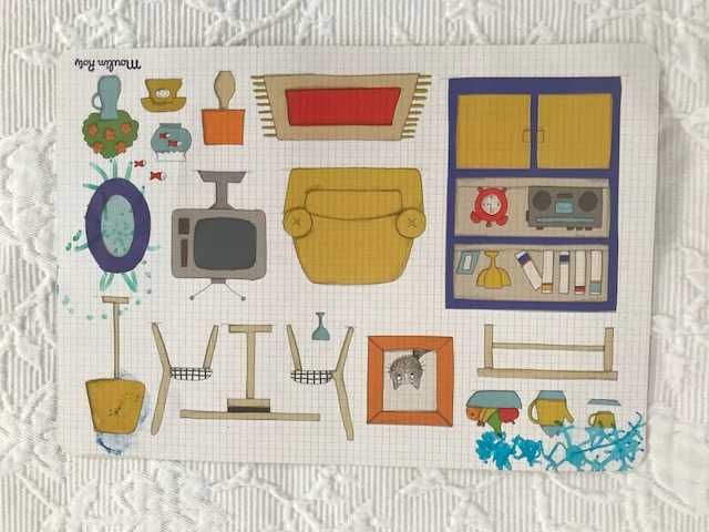 шаблон за рисуване (мебели)