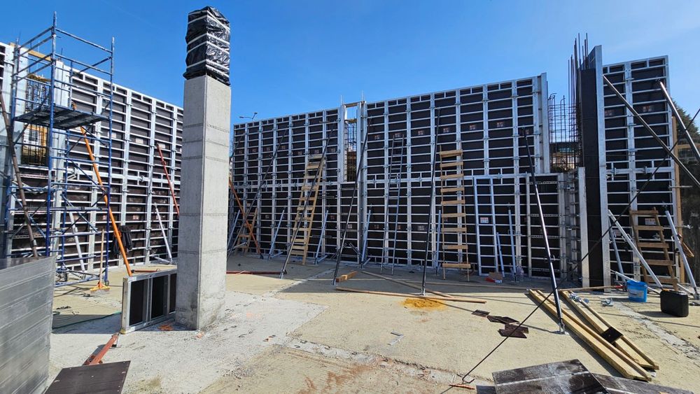 Кофраж под наем. Алуминиев кофраж за жилищно, подпорни стени и халета