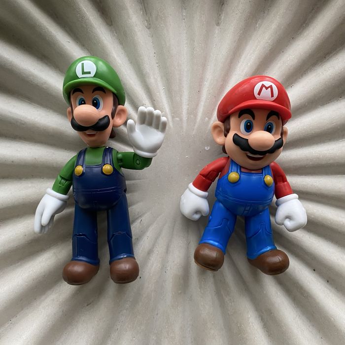 Super Mario/Супер Марио jakks pacific фигурки: Марио и Луиджи