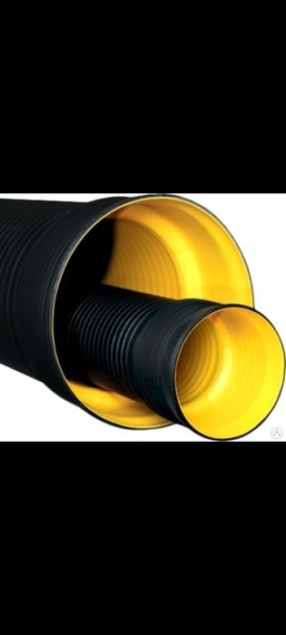 Гофра труба канализационная пластиковый полиэтиленовая трубы ПНД ПВХ