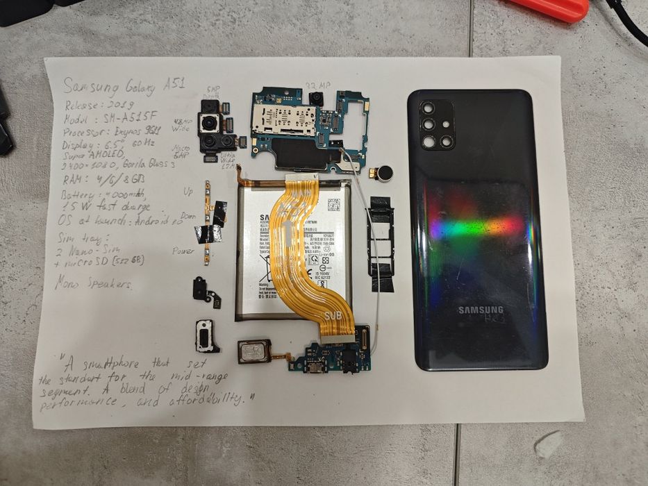 Samsung A51 на запчасти