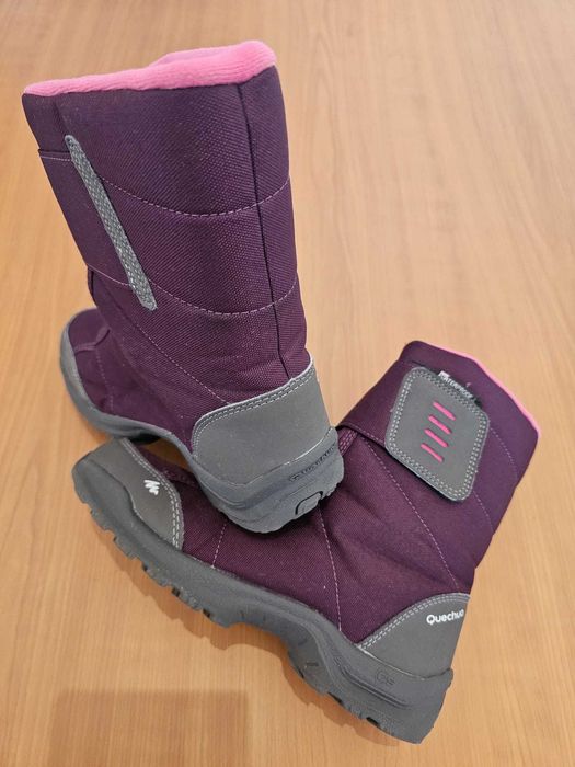 Cizme junior Quechua SH100, impermeabile, mov, mărimea 35