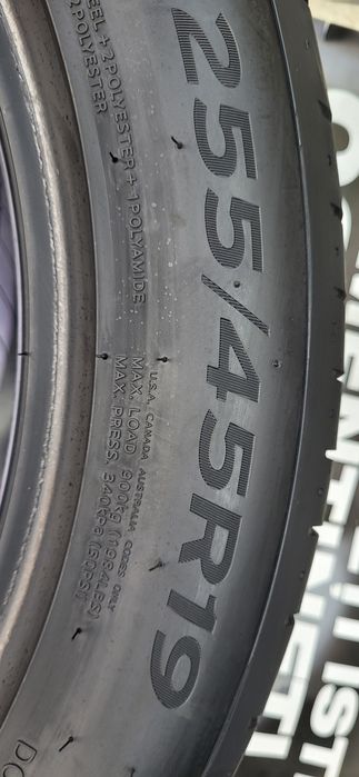 2 anvelope 255 45 19 hankook evo3 2023 5,5mm