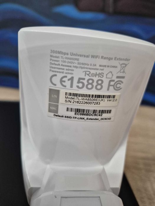 Wireless Range Extender TP-LINK TL-WA850RE, 300 Mbps