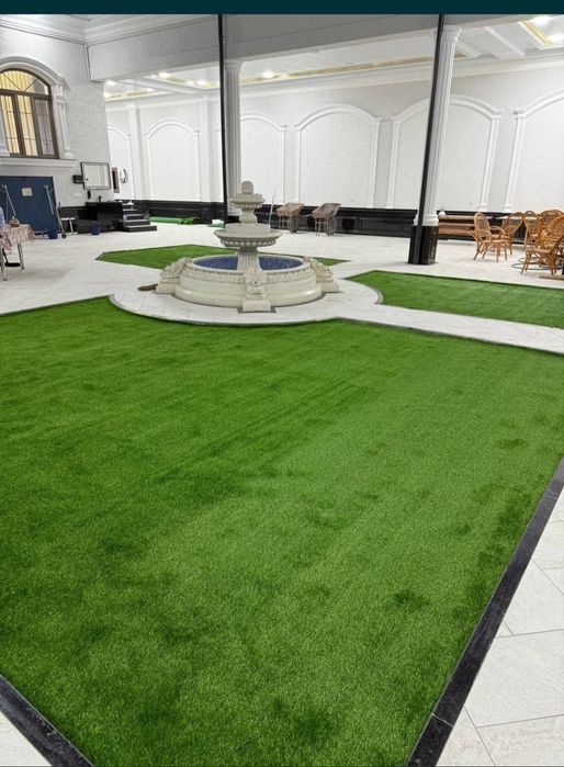 Искусственный газон гарантия качество 100% Суний Чим хохлаган размерда