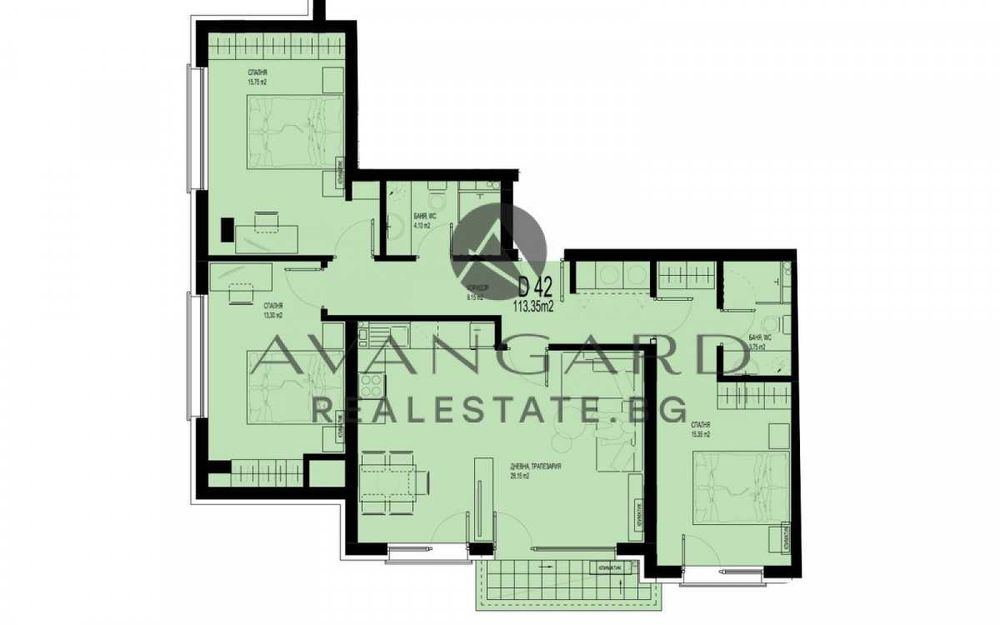 Продава се Четиристаен апартамент в Пловдив, Христо Смирненски - 136 кв.м за 731 €/кв.м - Снимка #1