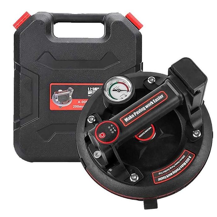 Вакуум вендуза акумулаторна с манометър, 200 мм, до 110 кг