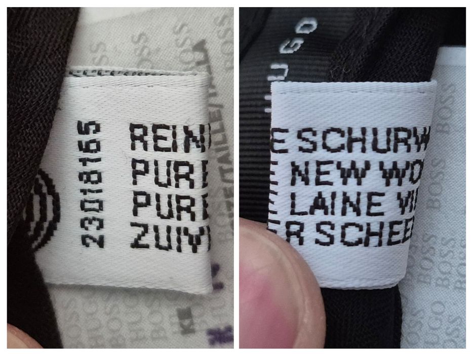 Pantaloni Hugo Boss Hooker, Lână Pură Virgină Nouă, Bărbați - 98