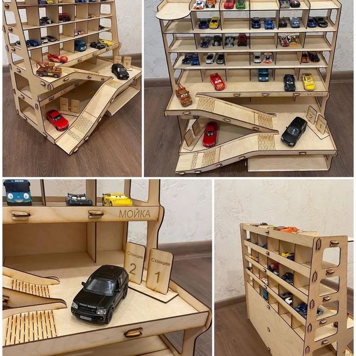 Парковка деревянная