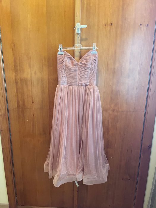 Rochie midi de ocazie roz pudrat Atmosphere Fashion marimea 36 S