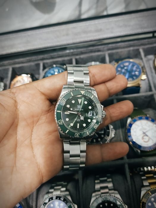 SteelDive orginal watch japan NH35A movement. Steklo-saffer crystal.