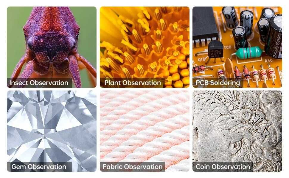 Microscop digital video cu ecran LED