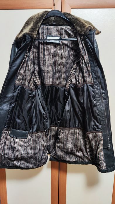 Кожена шуба кожено яке телешки бокс