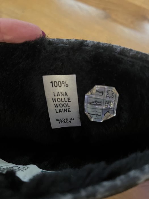 Зимни кожени ботуши LE SHOE – 100% вълна, №40, Made in Italy