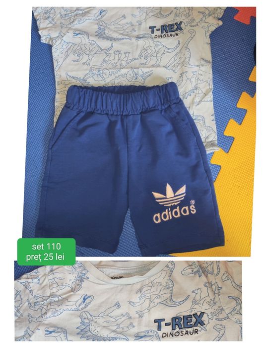 Haine h&m și adidas  mărimea 110-116, cămașă și pantaloni scurți
