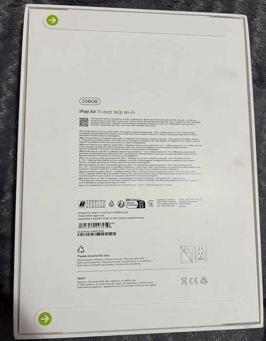 iPad Air 11 - inch (M3) 256GB PURPLE