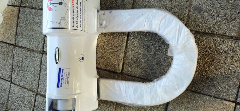 Dispozitiv WC igienic cu folie protectoare, nou, pentru băi publice
