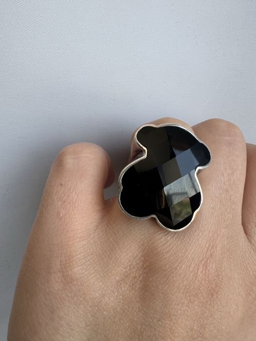 Inel Tous din argint si onix