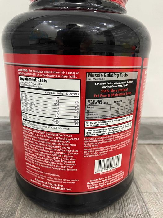 MuscleMeds Carnivor Beef Protein Isolate 1.8кг