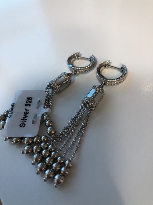 Серьги серебро 925пр. 35000т