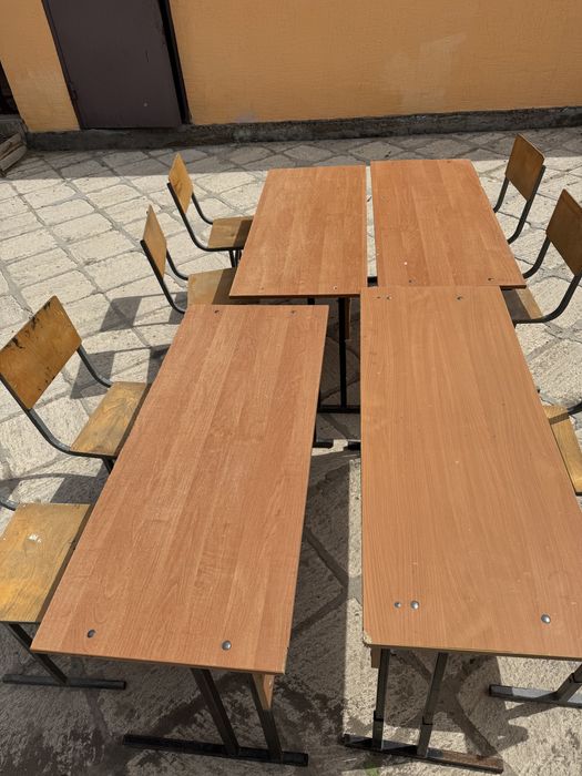 Мебель для школы/курсов: 4 стола + 8 стульев