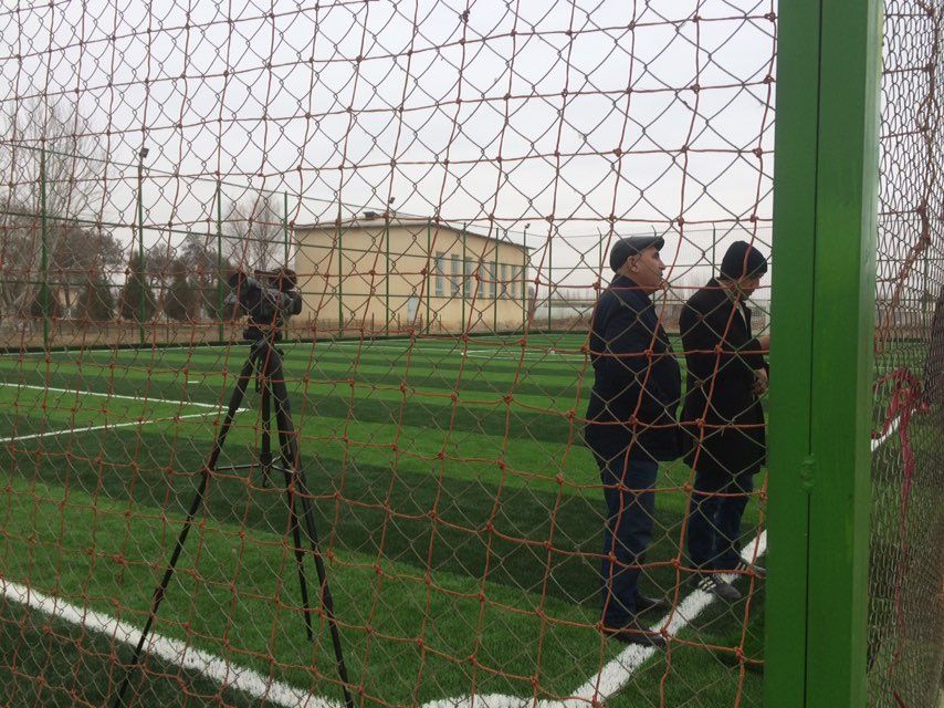 Gazon ekamiz landshaft qilamiz stadion quramiz