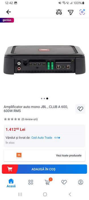 Vand subwoofer si amplificator jbl