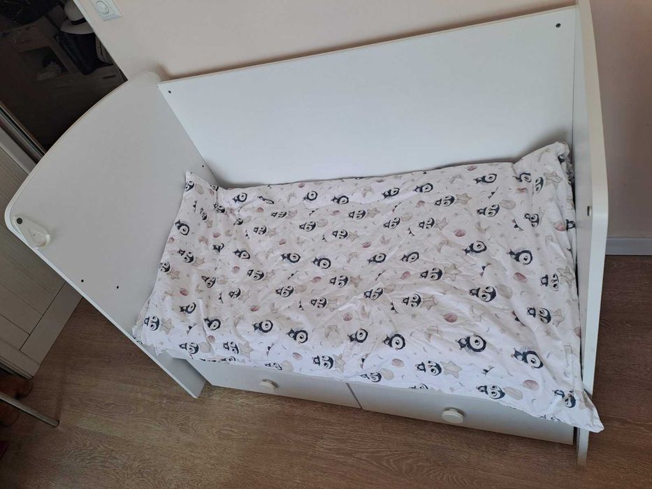 Детска дървена кошара Тони 120x60 с матрак Magniflex baby by Pierre Cardin 120x60x12