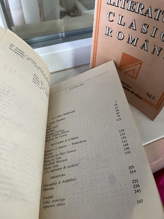 Carti din literatura romana