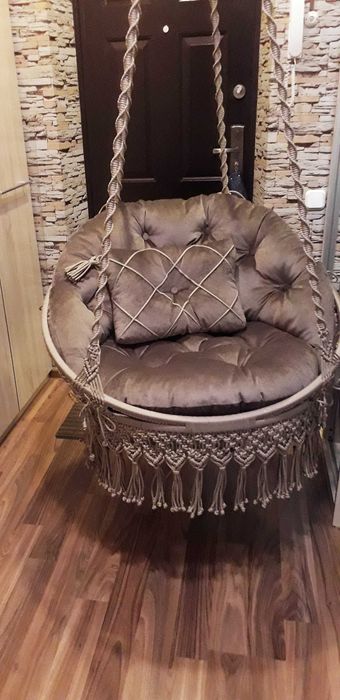 Кресло подвесное. Плетёное. Новое.