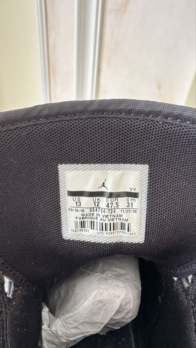 Air Jordan 1 mid top 3 оригинал 47,5