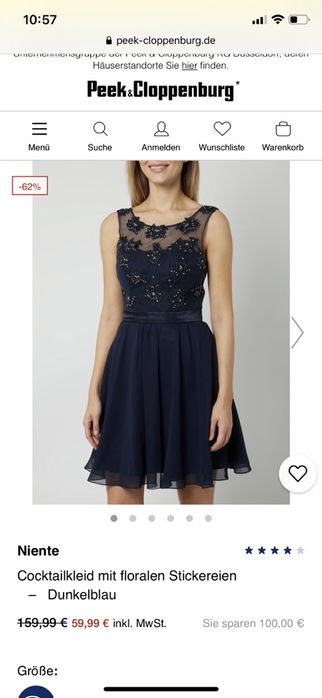 Нова официална рокля Peek&Cloppenburg