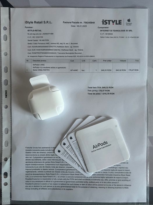 AirPods 4 cu ANC