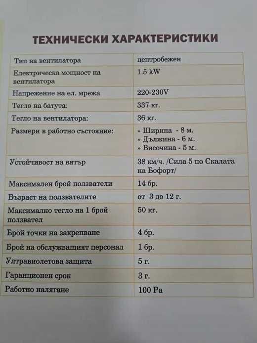 Градински батут - Замък