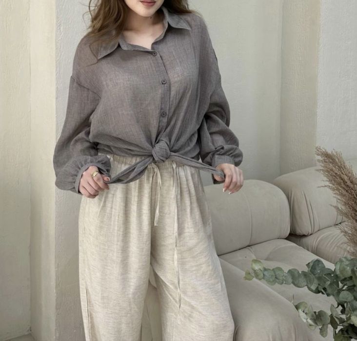 Продам рубашку из марлевой ткани