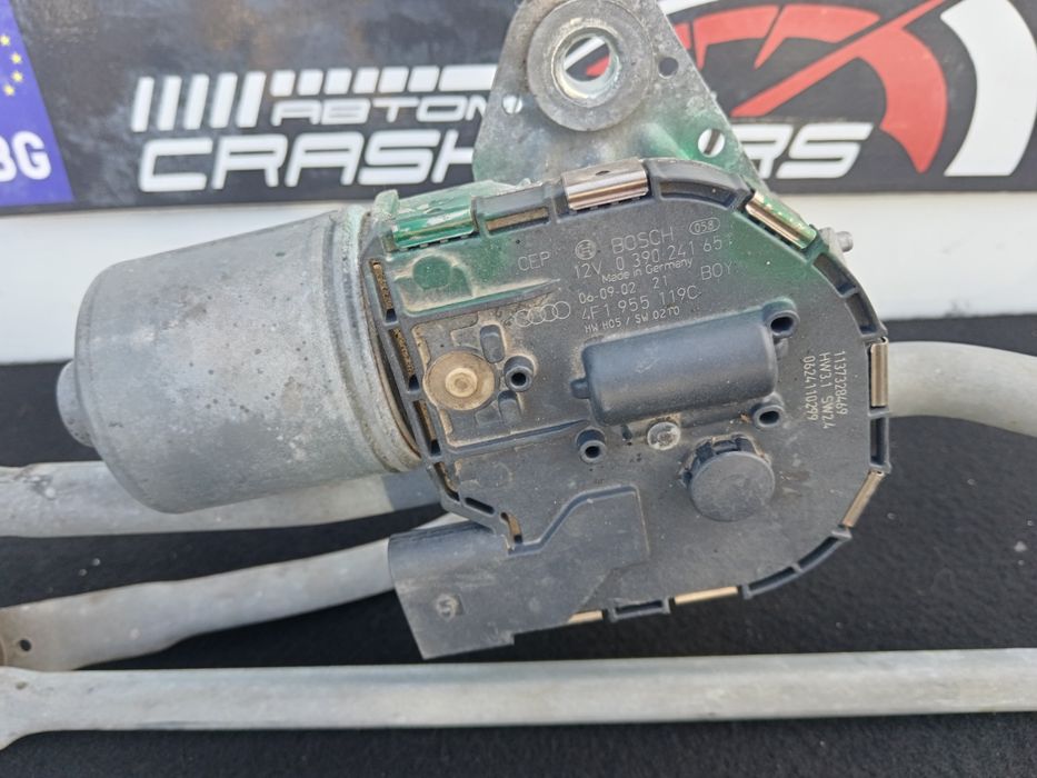 Механизъм с моторче за чистачки Ауди а6 4ф/ Audi  A6 4F