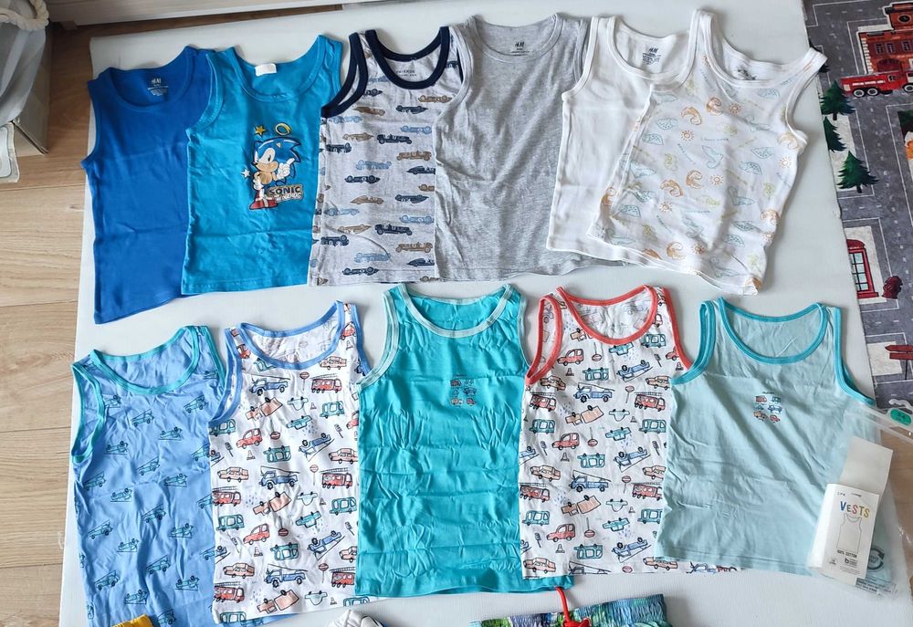 Лот летни детски дрехи за момче 110 - 116 H&M,Zara ,Nike  - всичко заедно се продава