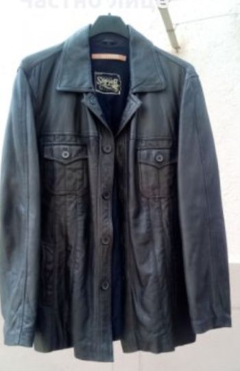 Мъжко яке от естествена кожа