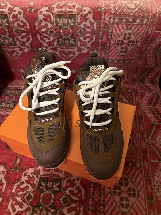 Louis Vuitton Skate Snake Sking Mocha Adidasi
