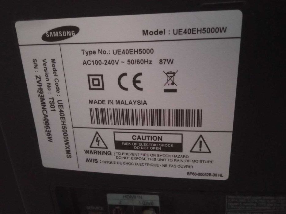 Телевизор Samsung UE40EH5000 на Запчасти или Колонки