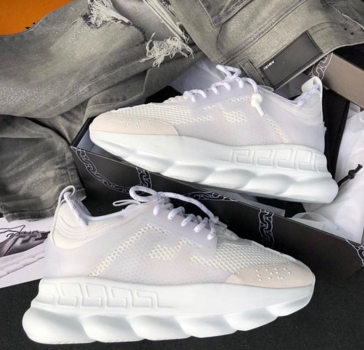 *STOC NOU* Adidasi Versace Chain Reaction White
