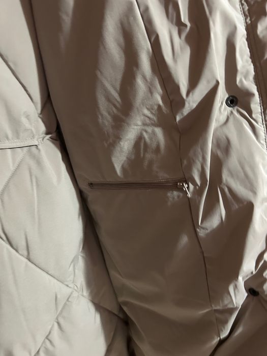 Дамско пухено дълго яке DKNY