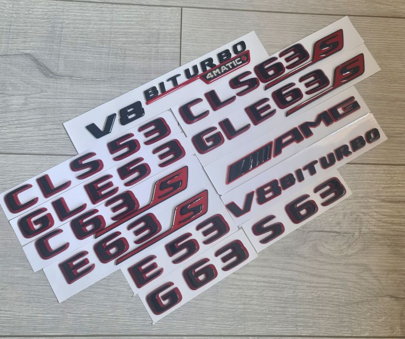Emblema-Bicolora-Mercedes-AMG-V8-Biturbo-E53-G63-S63-CLS53-GLE63S-C63