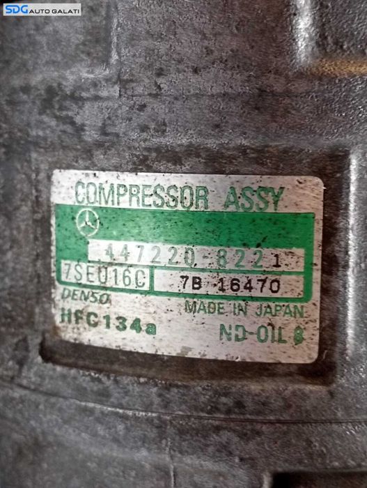 Compresor AC Clima Mercedes Clasa C Class W203 2.2 CDI 2000 - 2007 Cod 447220-8221 447300-8981 [M6298]