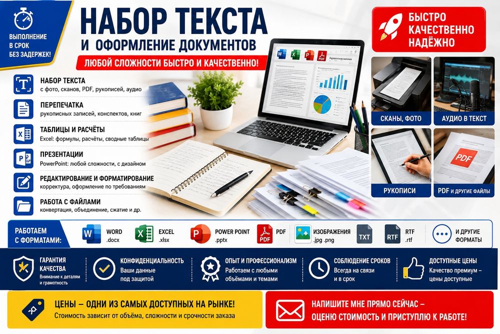 Набор текста моментально