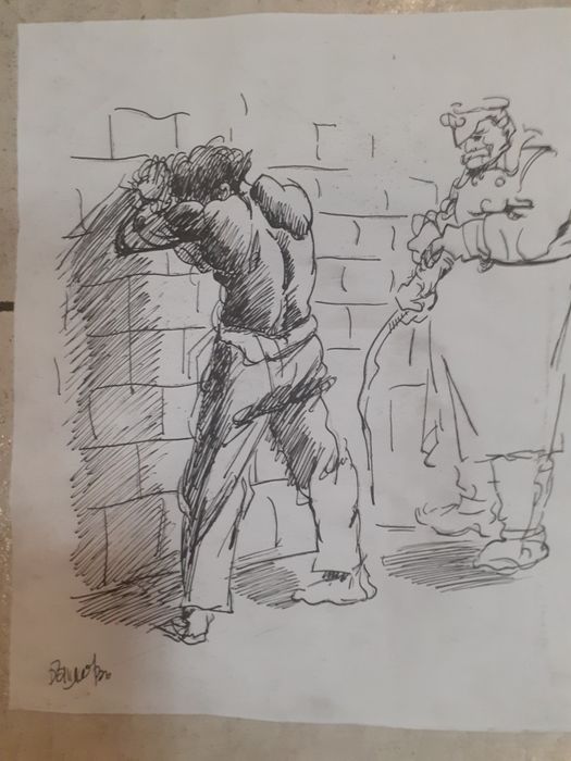 Стари рисунки подписани Илия Бешков,карикатура,стара картина,рисунка